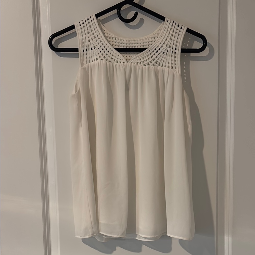 Elegant White Sleeveless Top